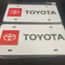 Toyota Brand New Front Vanity Metal Plate Frame Holder (2 Pack)