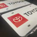 Toyota Brand New Front Vanity Metal Plate Frame Holder (2 Pack)
