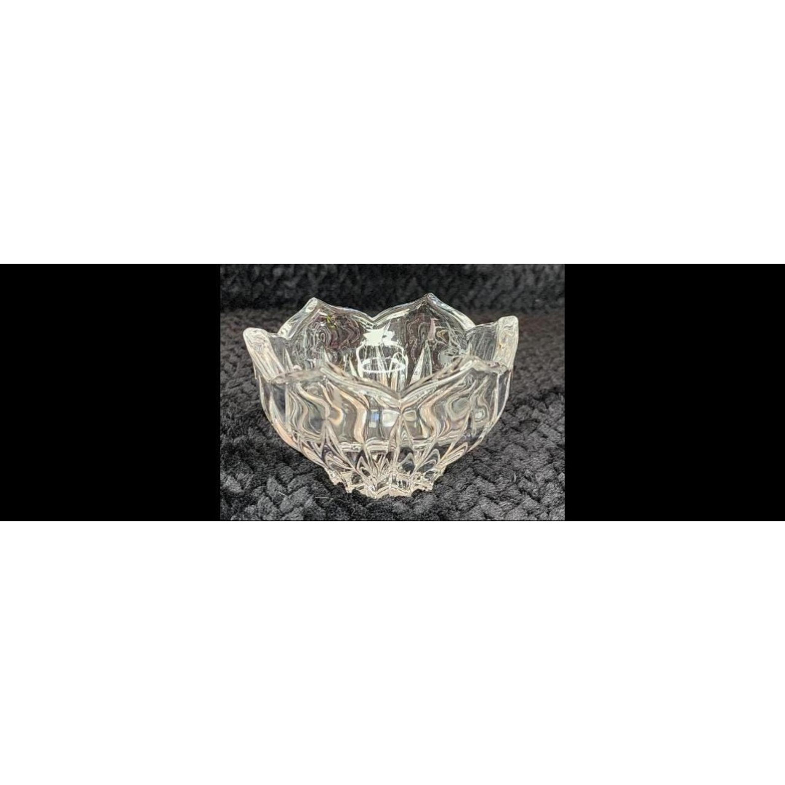 Vintage Gorham Crystal Tulip Candle Holder – Elegant Floral Home Decor