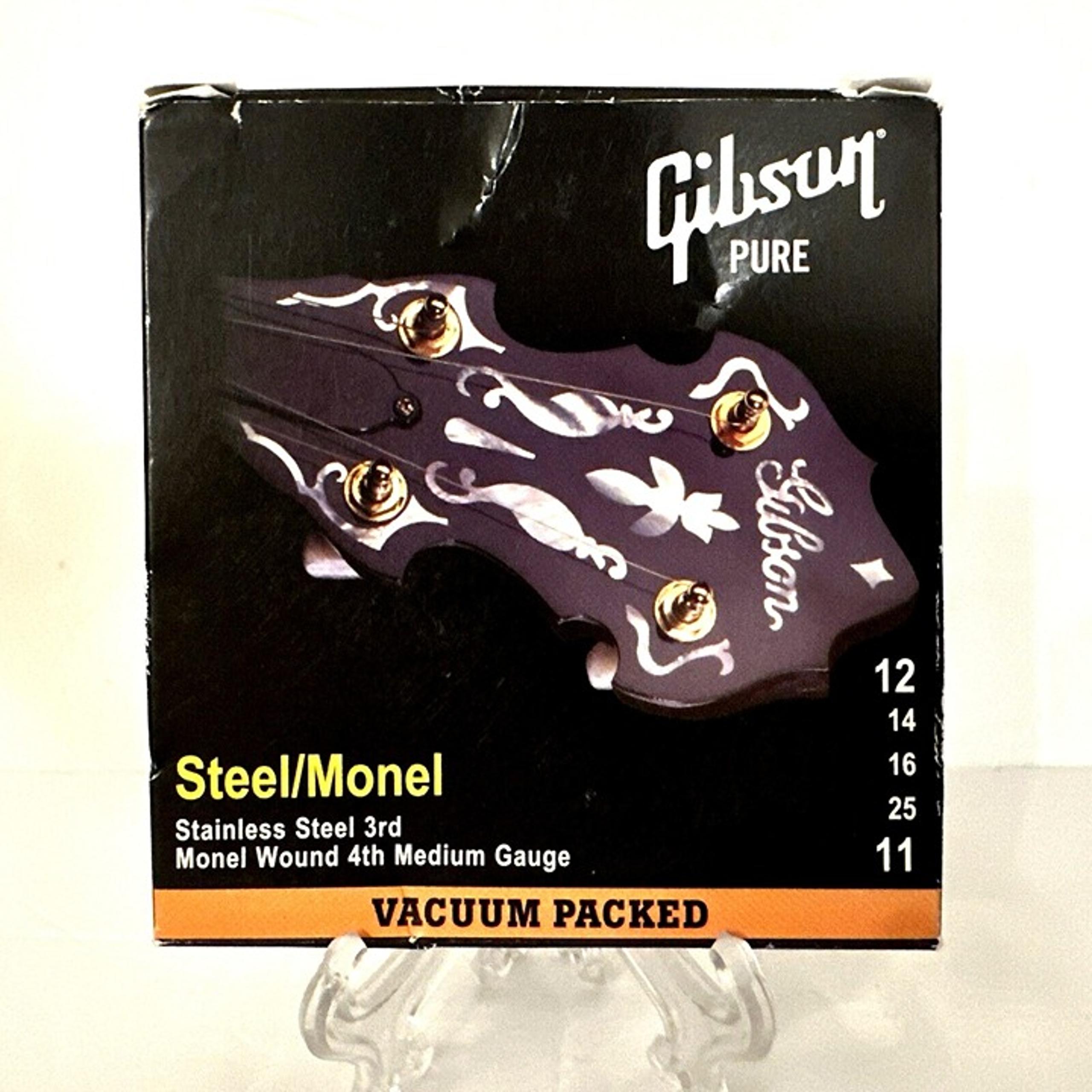 Gibson Pure Steel/Monel Banjo Medium Gauge 5 String Set SBG-573M - Vacuum Packed