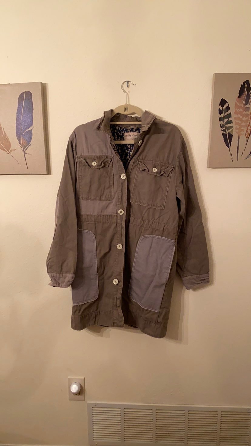 Medium We the Free Free People Apollo Military Jacket EUC
