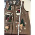 Vintagw Victoria jones zipup sweater vest Sz M winter wonderland deer wool blend