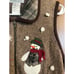 Vintagw Victoria jones zipup sweater vest Sz M winter wonderland deer wool blend