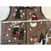 Vintagw Victoria jones zipup sweater vest Sz M winter wonderland deer wool blend