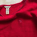Vintage Abercrombie red rabbit hair off the shoulder long sleeve sweater.