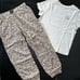 NWT Victoria's Secret XS PJ pajamas Cotton Pink Beige cream black ANIMAL PRINT