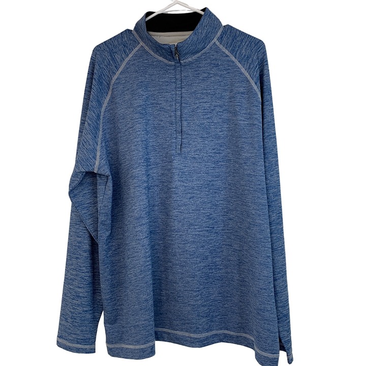 Robert Graham Pullover Golf Active Mens Size 2XL Blue 1/4 Zip Shirt 6854
