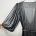 Reformation wrap mini cocktail dress metallic