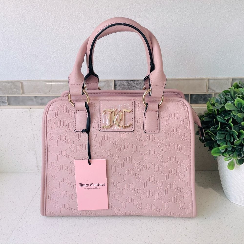 NEW Juicy Couture Dusty Blush Pink Charm City Satchel