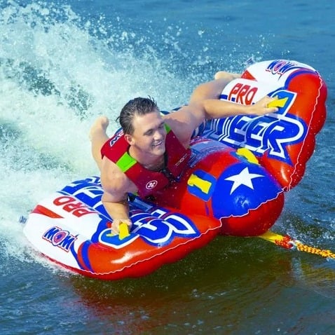 NEW! 60 1-2 Person Towable Watersport Boating Tube Wake Float w/ Steering