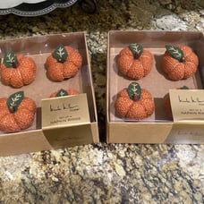 Nicole Miller Home Pumpkin Napkin Rings - Set of 8