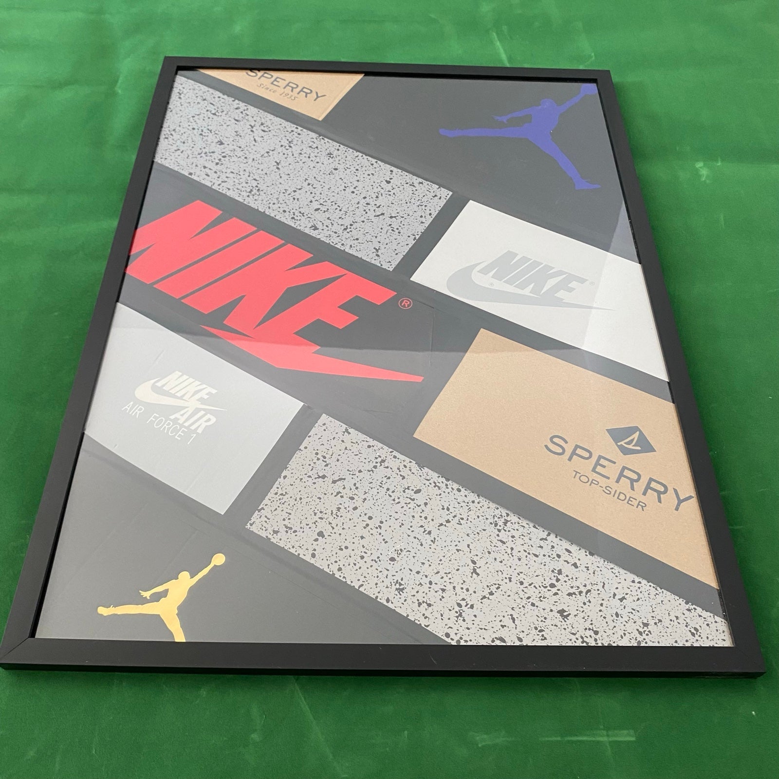 Authentic Handmade Sneaker Box Wall Art Frame