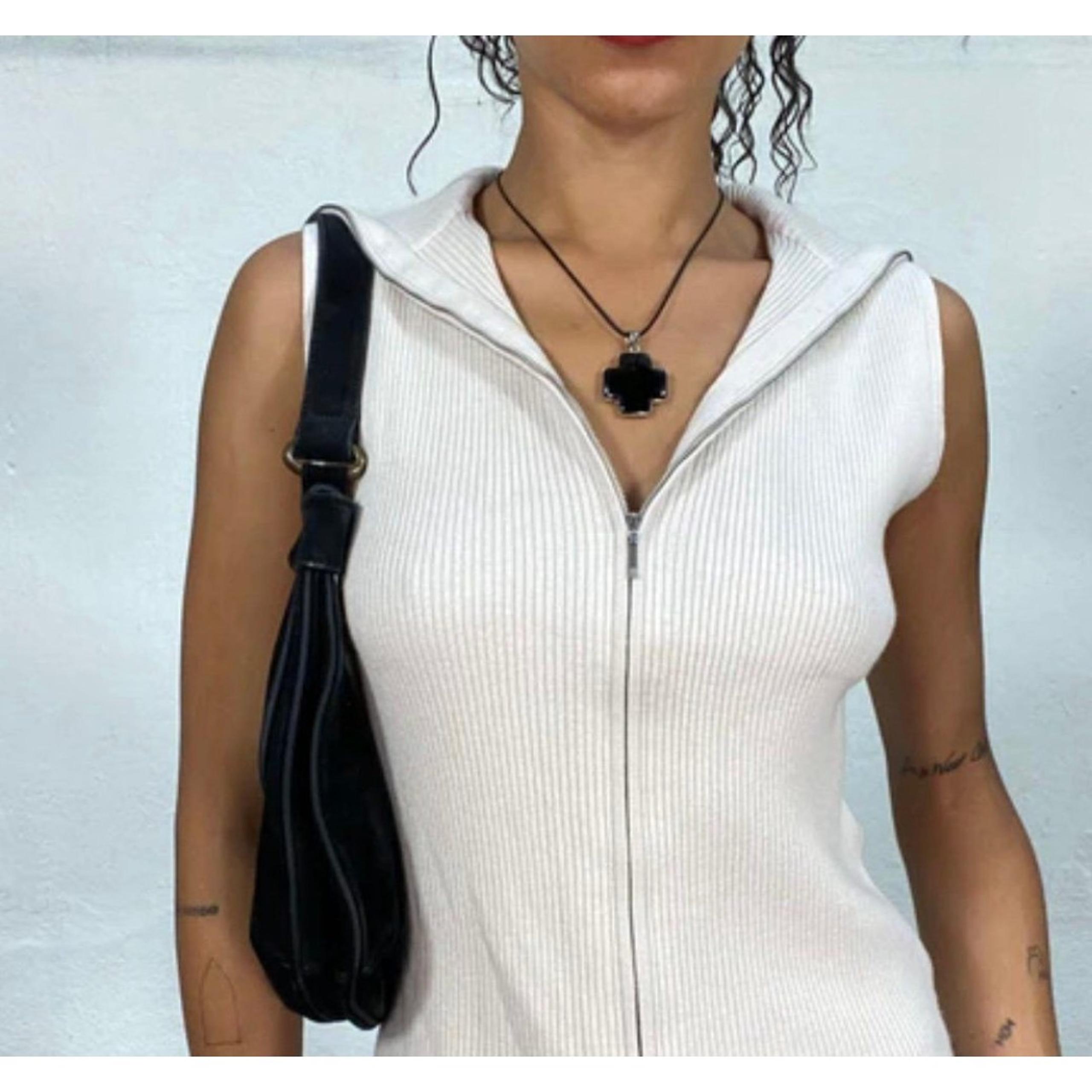 vintage Tommy Hilfiger jeans knit sweater vest zip up