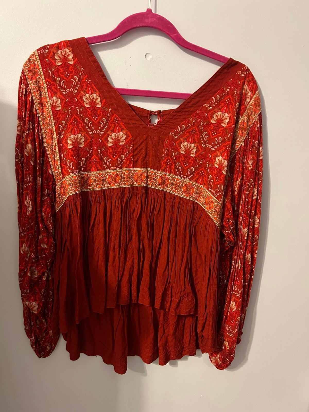 Spell and the Gypsy jewel smock blouse size small