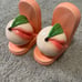 Ceramic Peach Bookends
