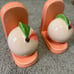 Ceramic Peach Bookends