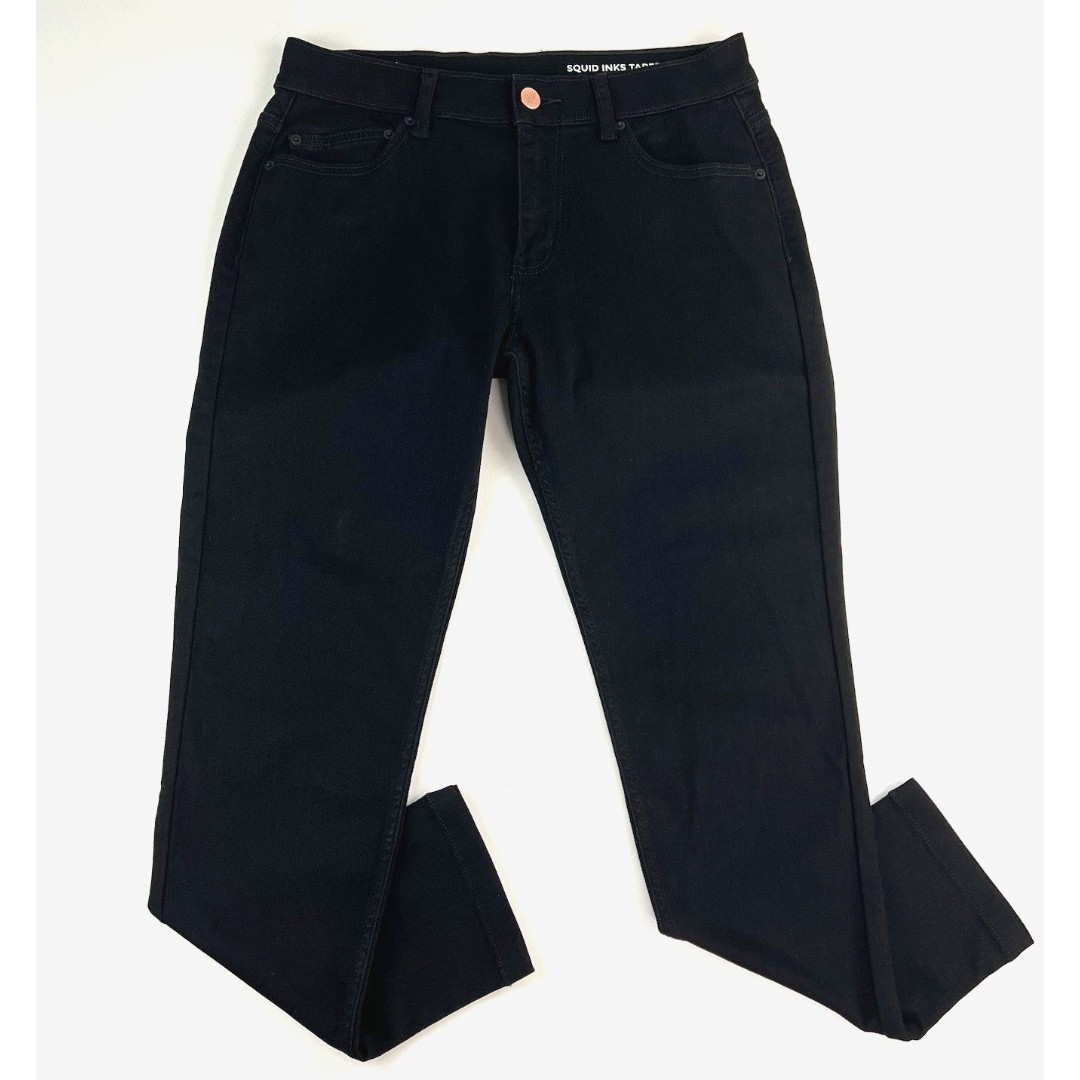 Mugsy Squid Inks Tapered Jeans Mens Size 32 x 28 Black Denim Stretch FLX3NTSQ
