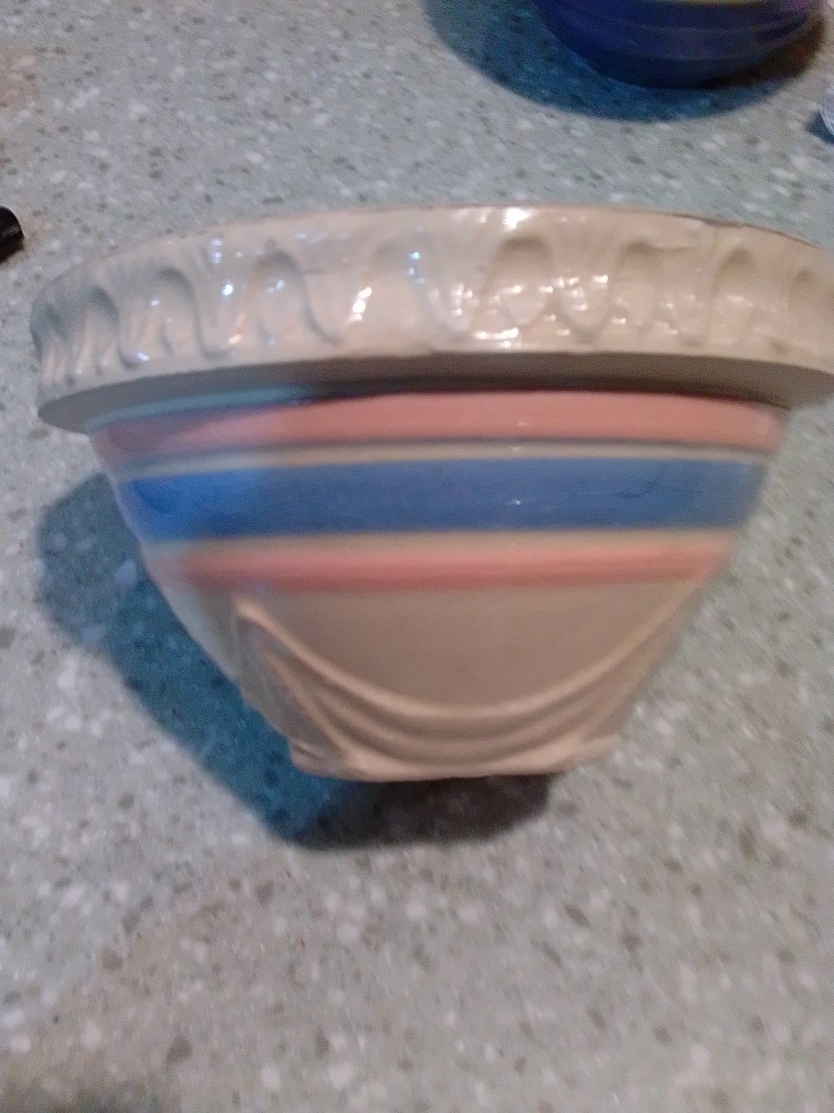 1920s mecoy salesman sample blue and pink striped extremely rare mint condition