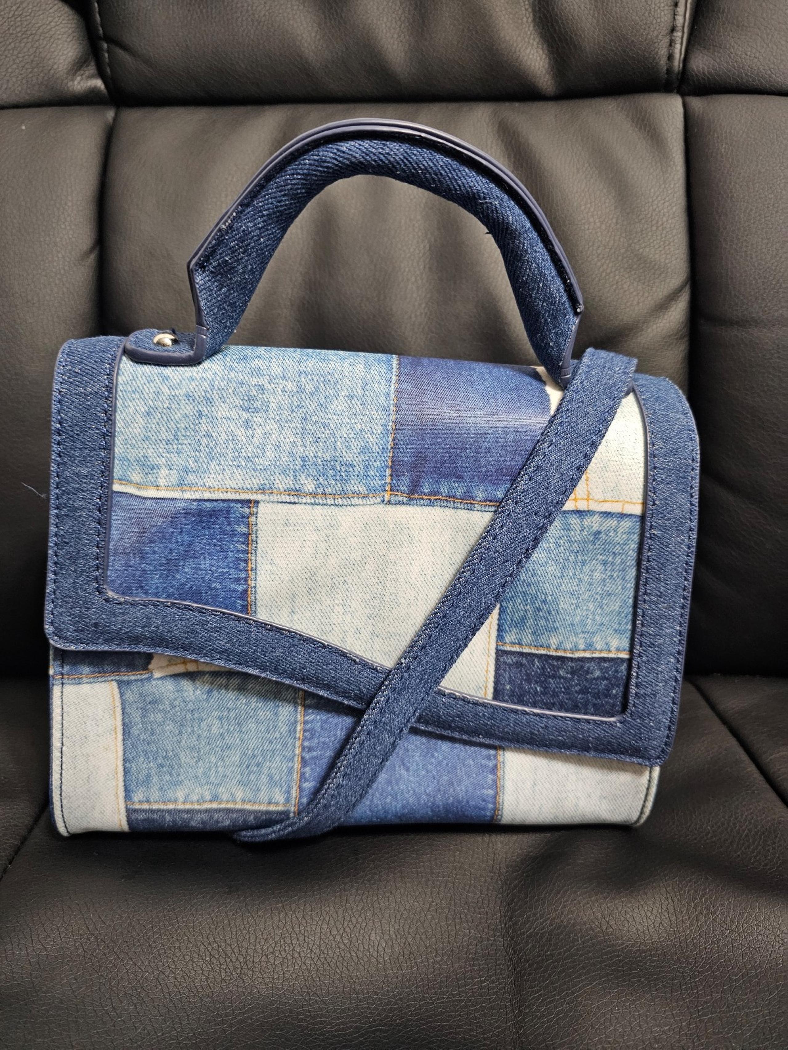 Like Dreams denim patchwork crossbody bag