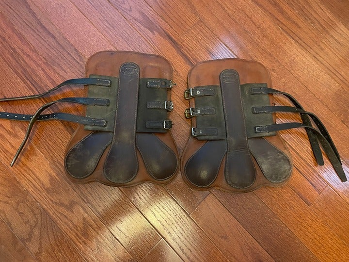 Dover Saddlery Leather Open Front Horse Jumping Boots