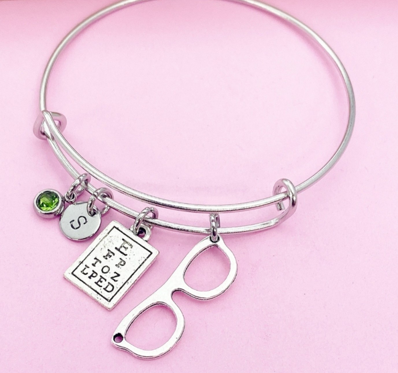 Optometrist bracelet eye chart Bracelet bangle
