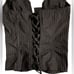 TRIPP NYC Pinstripe Halter Corset Top Size S Button Front Lace Up Back Goth Y2K