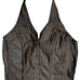 TRIPP NYC Pinstripe Halter Corset Top Size S Button Front Lace Up Back Goth Y2K