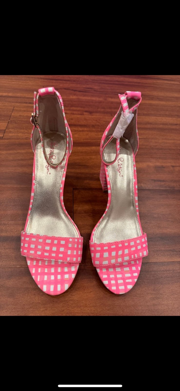NWT LILLY PULITZER AMBER LYNN SANDALS PINK TROPICS 9.5