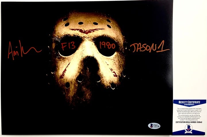 Ari Lehman Signed Friday The 13th Jason Voorhees 11x14 Photo B Autograph BAS COA