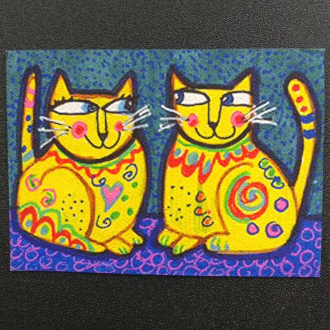 Bright Canvas Aceo Signed Dated Beautiful Painting Venne Art By Paula Di Leo