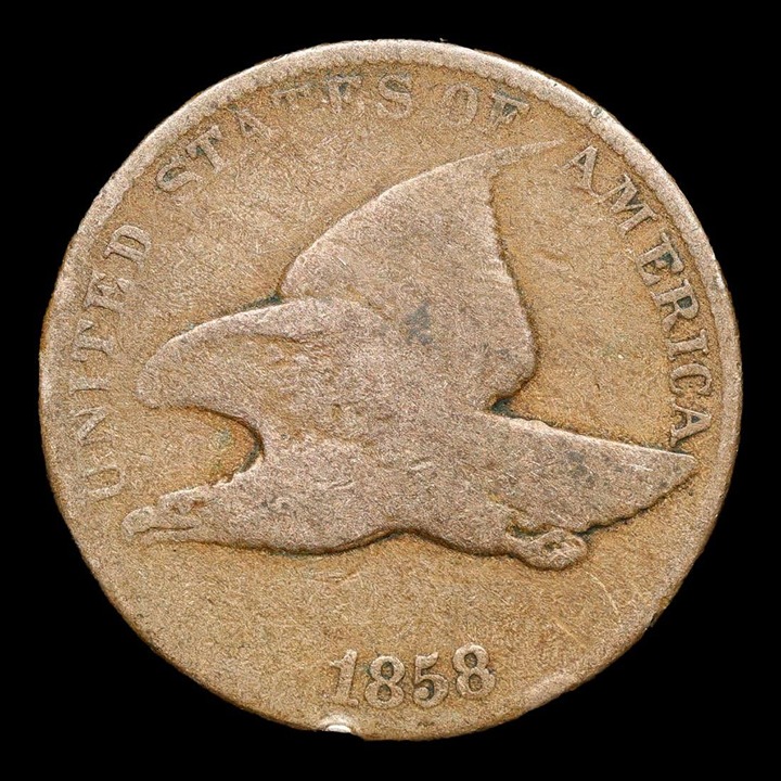 1858 L.L. Flying Eagle Penny