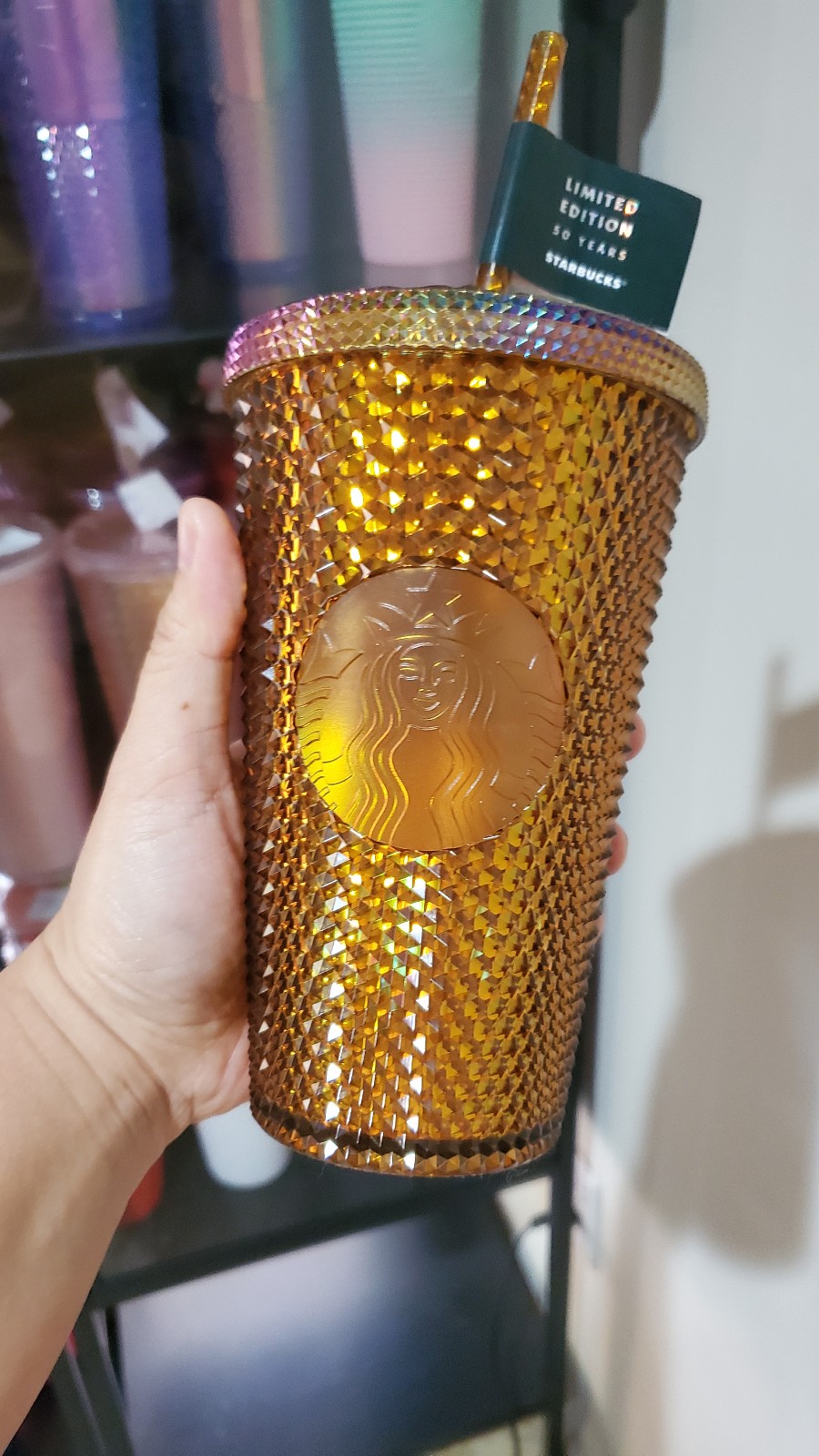 Starbucks studded 50th anniversary grande