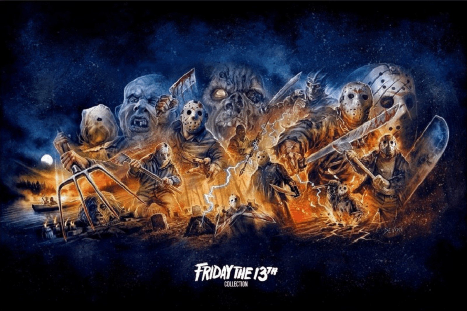 FRIDAY THE 13TH POSTER AND LITHOGRAPH (set of 2) FROM SCREAM FACTORY RARE!!! OOP