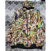 Vtg Y2K Nike Air Jordan All Over Technicolor Print Swirl Sz M Retro Art To Wear