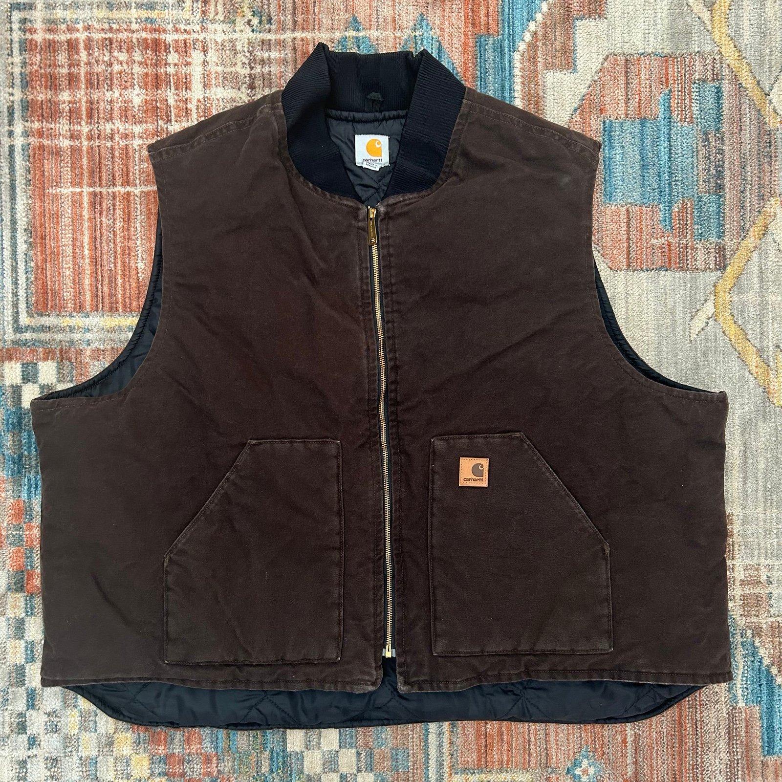 Carhartt Sandstone Arctic Quilt Lined Vest Mens 4XL