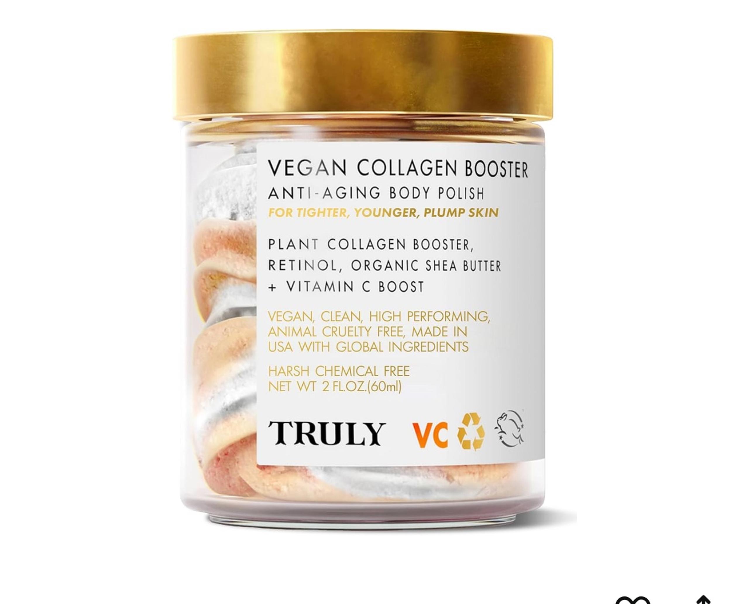 Truly Vegan Collagen Booster Anti-Aging Body Polish."