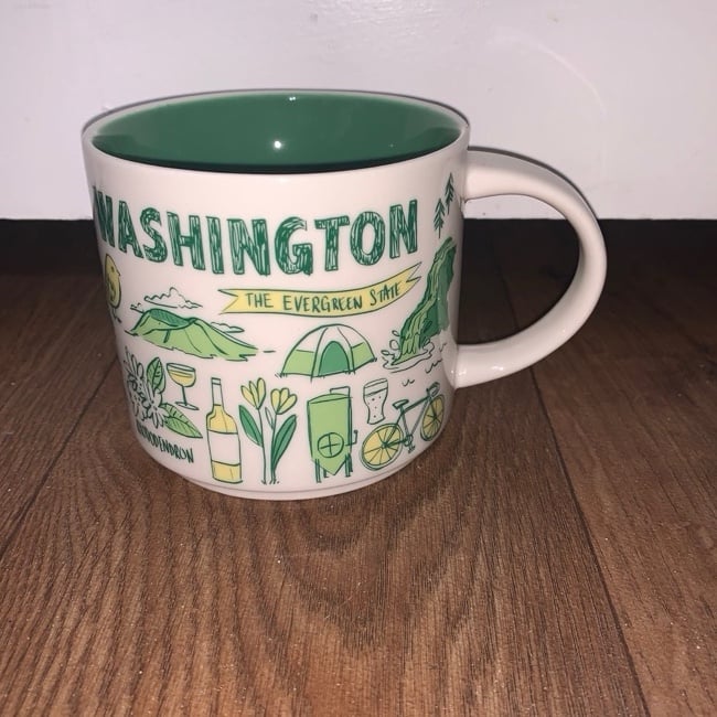 STARBUCKS BEEN THERE SERIES ACROSS THE GLOBE WASHINGTON ~14OZ Mug