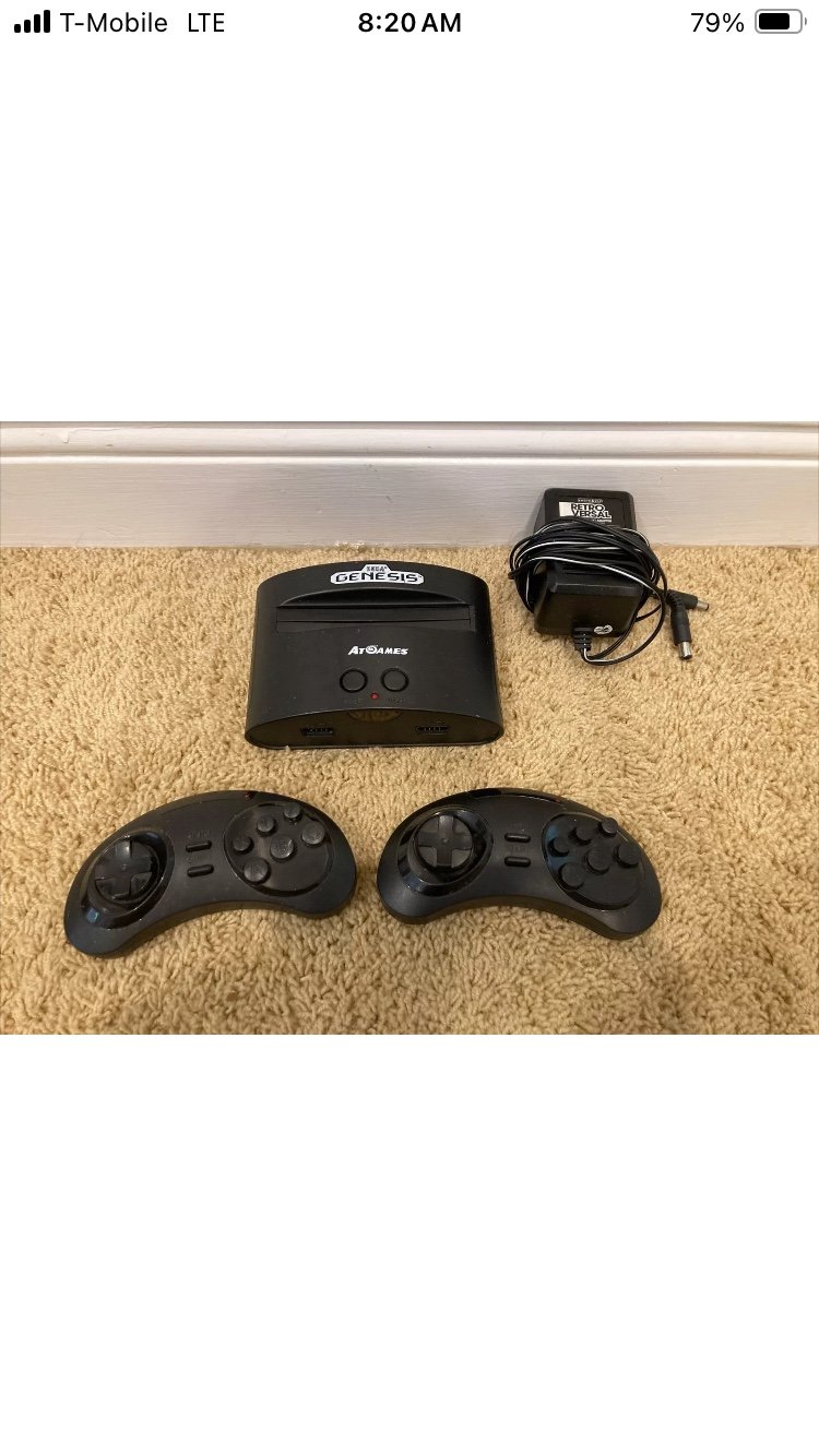 Sega Genesis ATGames Classic Mini Gaming Console W/ Controllers- Tested!!