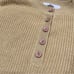 Ellie Mae | Light Mustard Yellow Henley Knit long Sleeve Sweater Size: small