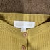 Ellie Mae | Light Mustard Yellow Henley Knit long Sleeve Sweater Size: small