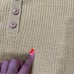 Ellie Mae | Light Mustard Yellow Henley Knit long Sleeve Sweater Size: small