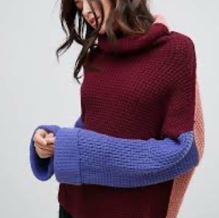 Free People PARK CITY cable chunky knit sweater