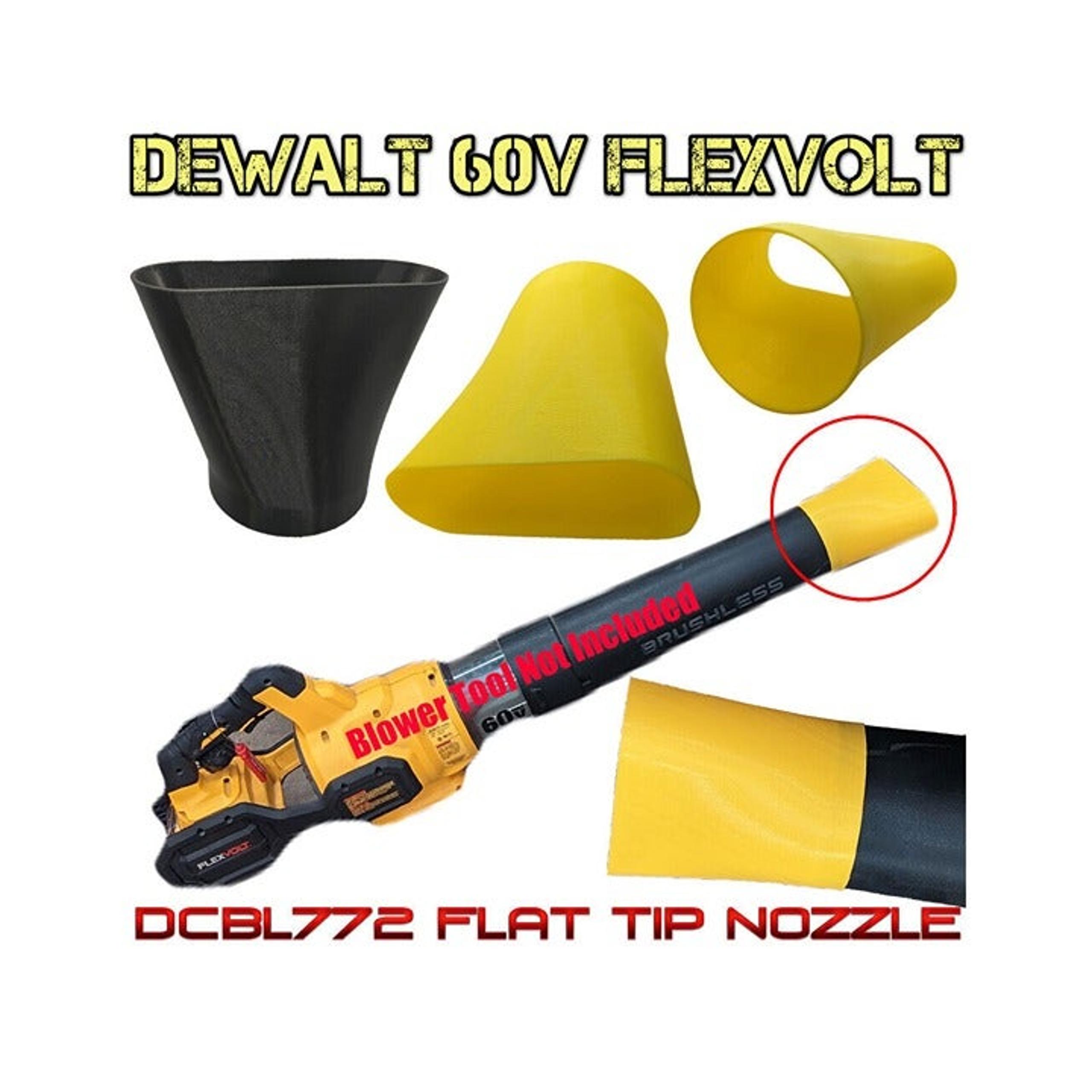 Dewalt 60V Flexvolt Leaf Blower DCBL772 Flat Tip Nozzle