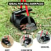 Pooper Scooper Large Swivel Bin & Rake for Large & Small Dogs Non-Breakable