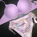 Victoria's Secret 36DD BIKINI M high-waist Bottom Pink LILAC PURPLE ombre