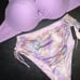 Victoria's Secret 36DD BIKINI M high-waist Bottom Pink LILAC PURPLE ombre