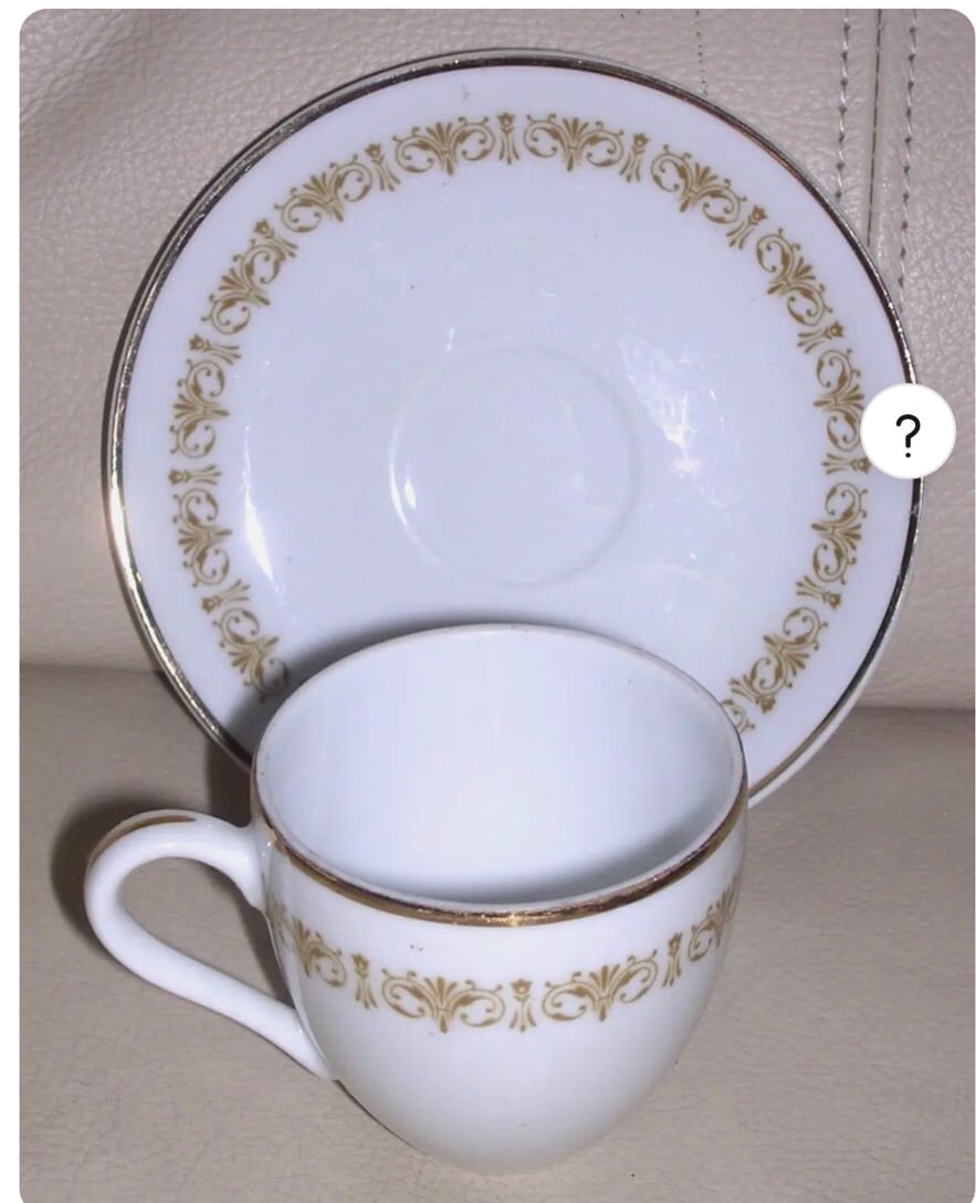 8 pc Sheffield Imperial Gold Demitasse Cup & Saucer Fine China Japan 504 REPLACE