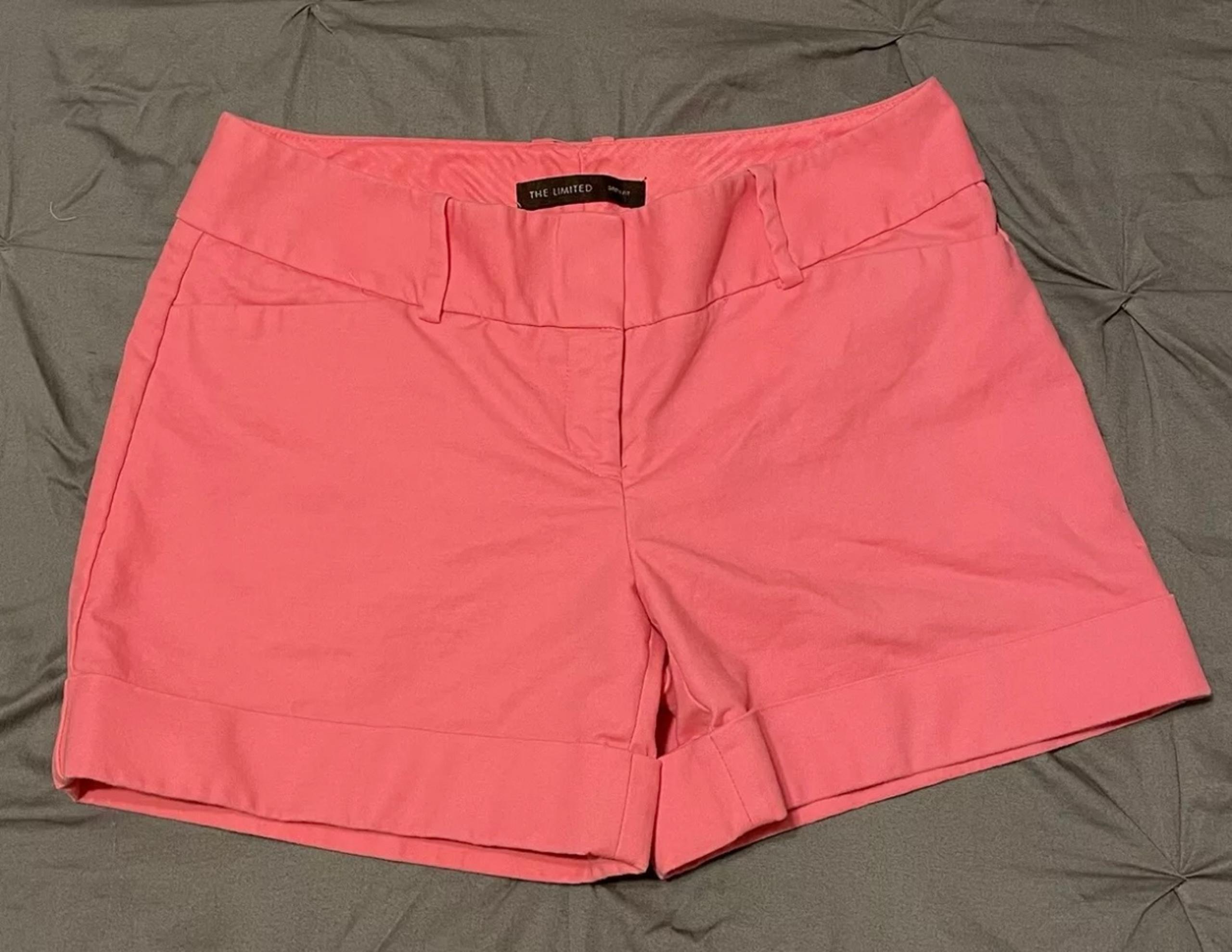 The Limited Women’s Hot Pink Dress Shorts Size 6 Drew Fit Flat Front