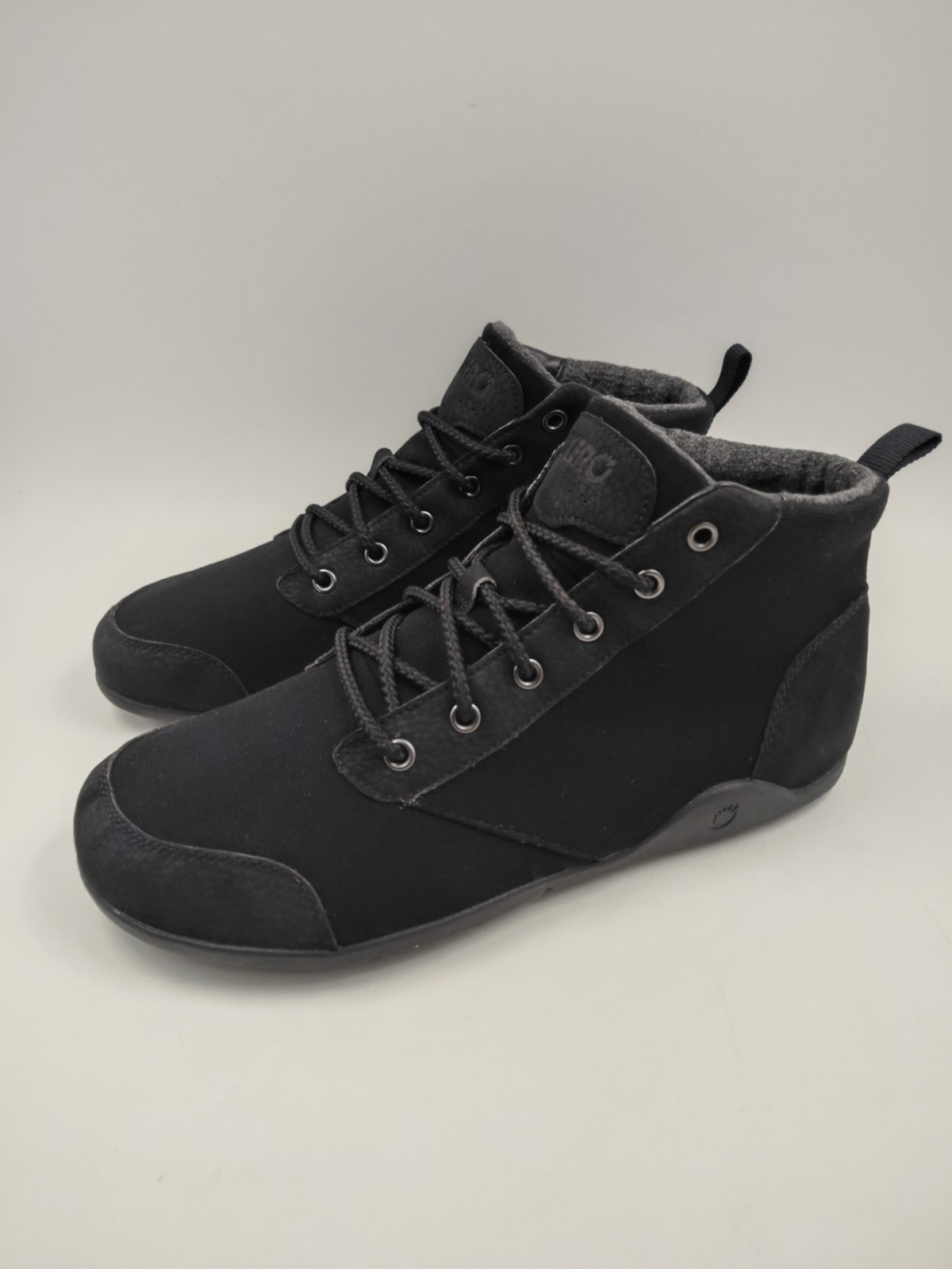 XERO SHOES DENVER LEATHER BOOTS MENS 10 BLACK NUBUCK WATER REPELLENT RP01-05FW24