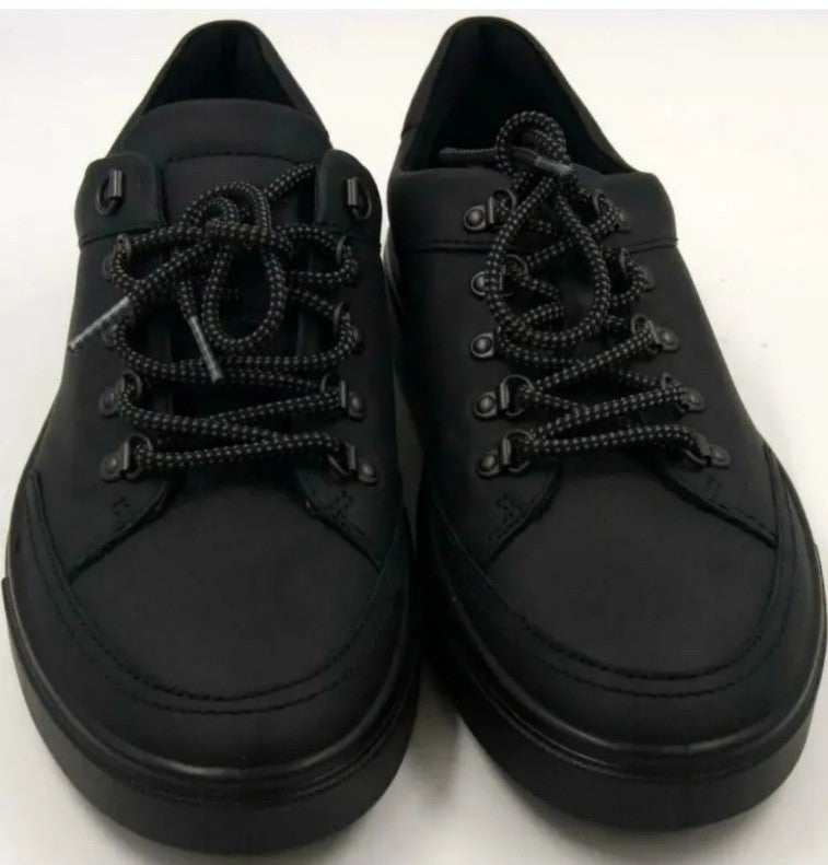 Ecco Kyle Men's Black Leather Lace Up Kyle Sneakers Size 9M Shoes. New no box